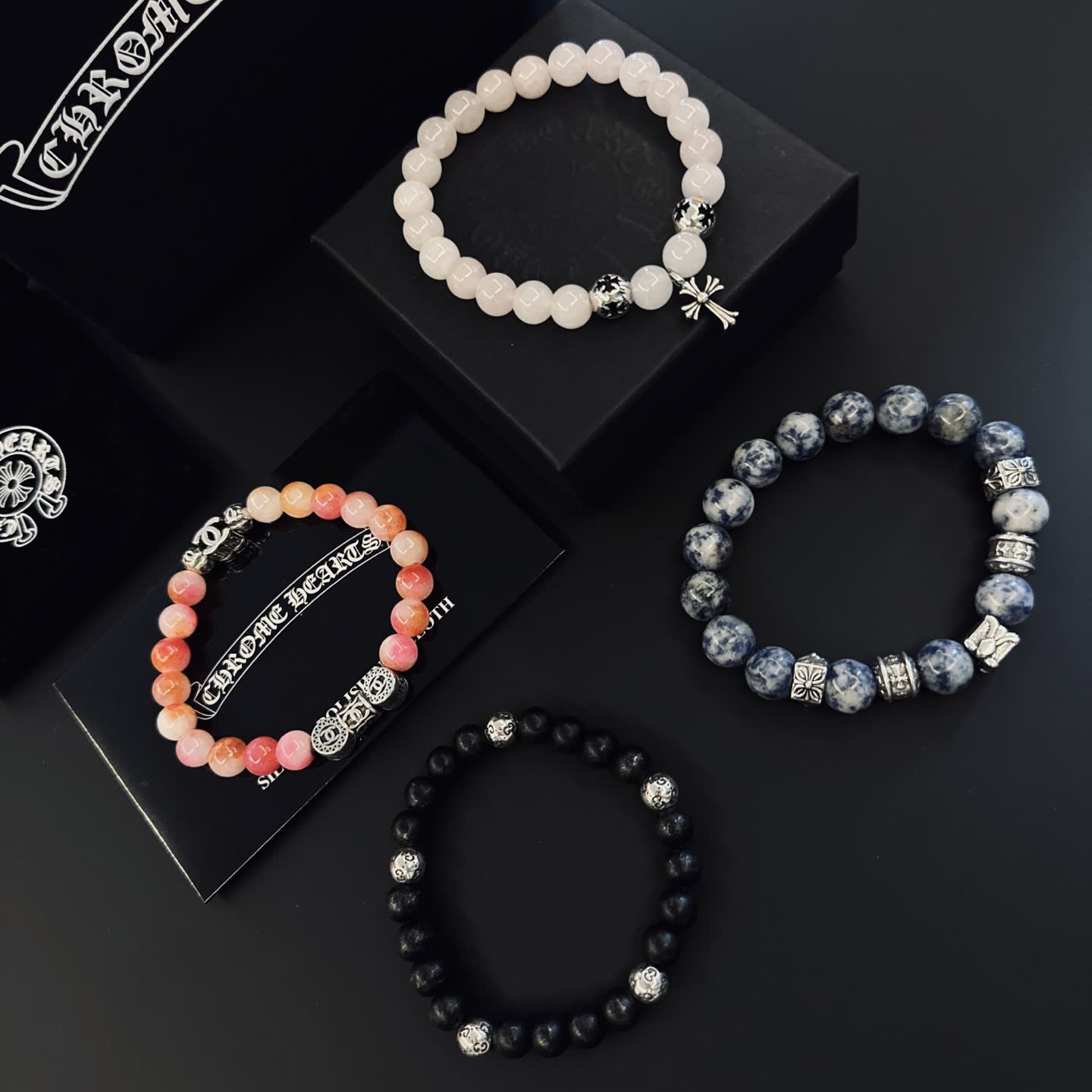 Chrome Hearts Beaded Bracelet Set